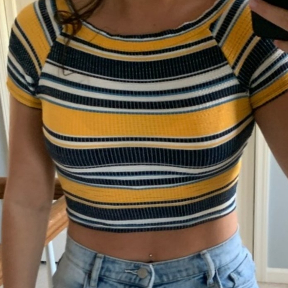 ZARA Trafaluc Ribbed Cropped Top
